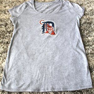 Gray Detroit Tigers MLB Logo T-Shirt by Motherhood Maternity Women's Size Large